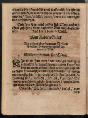 Vom Andern Stück.