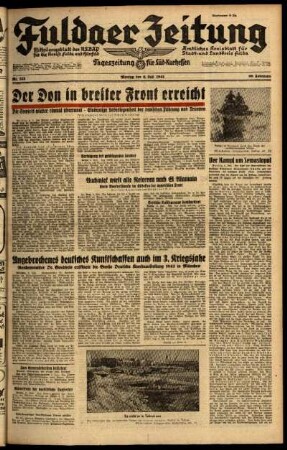 Ausgabe vom Montag, den 06. Juli 1942.