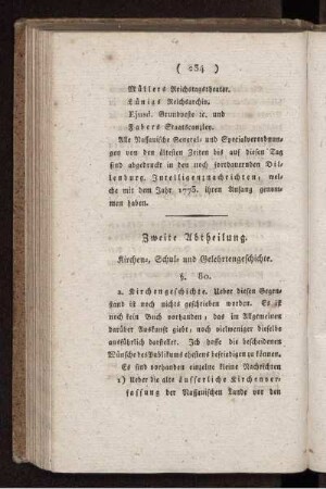 §80. Zweite Abtheilung. Kirchen-, Schul- und Gelehrtengeschichte