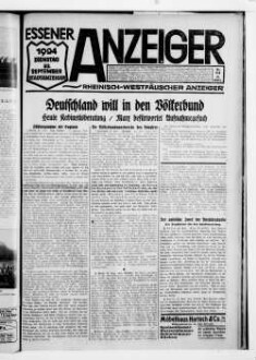 Essener Anzeiger. 1919-1940