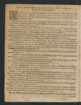 Libri Theologici Theologorum Protestantium, Pontificiorum, & Calvinianorum.