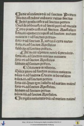 In vigilia nativitatis domini ad mariam maiorem.