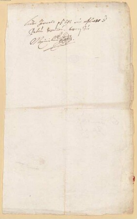 Kurfürst Maximilian I. von Bayern (1573 - 1651) Autographen: Briefe von Kurfürst Maximilian I. an verschiedene Adressaten - BSB Autogr.Cim. Maximilian . 22, Kurfürst Maximilian I. von Bayern (1573 - 1651) Autographen: Brief von Kurfürst Maximilian I. an N. N. - BSB Autogr.Cim. Maximilian .22