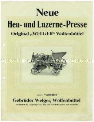 Heu- und Luzerne-Presse der Firma Welger