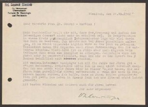 Hedwig Conrad-Martius (1888-1966) Nachlass: Briefe und Karten von Alfred Schwenninger an Hedwig Conrad-Martius - BSB Conrad-Martiusiana C.II. Schwenninger, Alfred