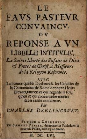Le faux pasteur convaincu