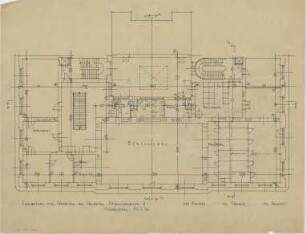 Döllgast, Hans; München, Maximiliansplatz 8; Börse - Grundriss 1. OG