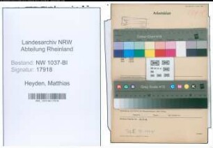 Entnazifizierung Matthias Heyden , geb. 15.10.1913 (Polizeibeamter)