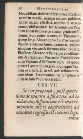 Lex VII.