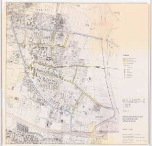 Verkehrsplanung, Kaarst Schinkelwettbewerb 1984: Lageplan 1:2500
