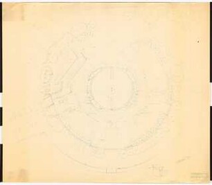 Bundesgartenschau 1957, Köln: Tanzbrunnen Technischer Plan 1:200