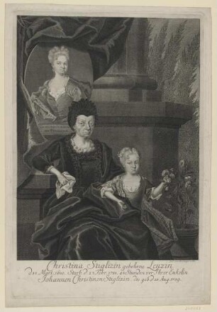 Gruppenbildnis der Christina Stiglizin, Joh. Rosina Stiglizin und Johannen Christina Stiglizin