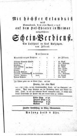 Schein=Verdienst