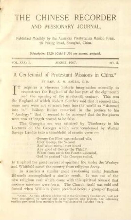 No. 8. August, 1907