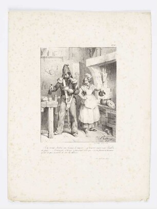 Si tu savais, Isidore, qué baraque de maison!..., Blatt 11 der Folge "Album pour 1828"