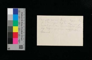 Handschriftliche [Notizen]