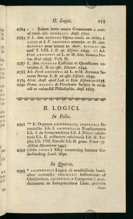 II. Logici.