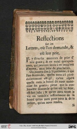 Lettres, où l’on demande, & où lon prie