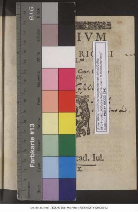 Elogium Bartoli Richii Viri Cl.mi Consecratum nuptiis Conr. Casparis Richii, illius filii