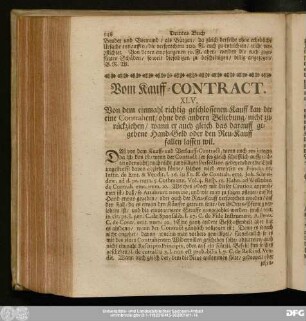 Vom Kauff-Contract.