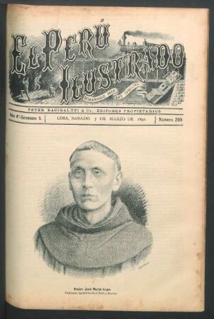 [Retrato de] Padre José María Gago : Comisario Apostólico en el Perú y Bolivia.
