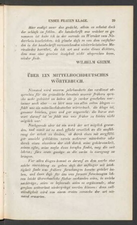 Über Ein Mittelhochdeutsches Wörterbuch.