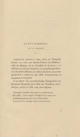 Avertissement Sur Le Portrait