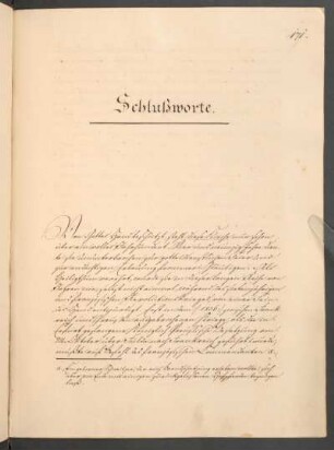 Schlußworte.