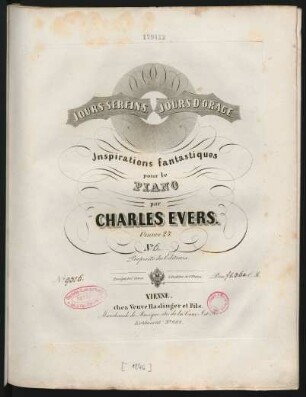 No. 6: Jours Sereins, Jours D'Orage : Inspirations fantastiques pour le Piano; Oeuvre 24.