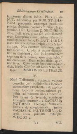 IV. Novi Testamenti, versionis vulgatae correctae cum additionibus ...