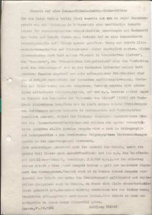 [W197]: Hinweis auf eine Johann-Wilhelm-Ludwig-Gleim-Edition