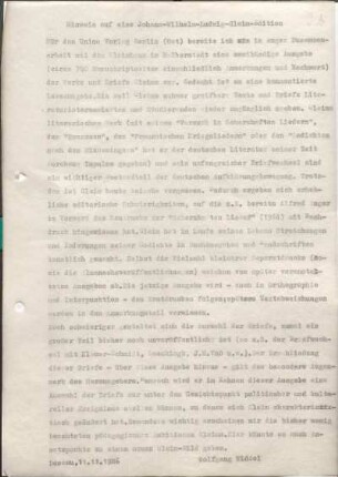 [W197]: Hinweis auf eine Johann-Wilhelm-Ludwig-Gleim-Edition