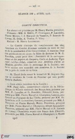 Séance du 4 avril 1913
