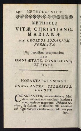 348-379, Methodus Vitae Christiano-Marianae