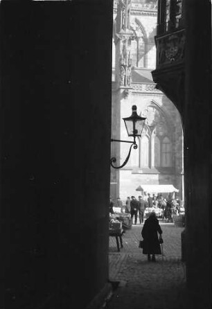 Freiburg i. Br.: Gasse zum Münsterplatz