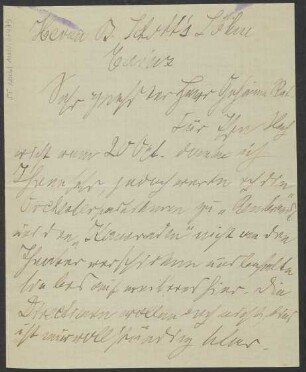 Brief an B. Schott's Söhne : 08.11.1915