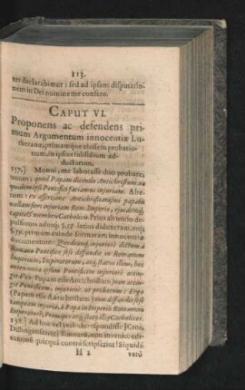 Caput VI. Proponens ac defendens primum Argumentum innocentiae Lutheranae ...
