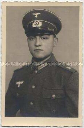 Martin Bonsack als Fähnrich der Kriegsschule Potsdam