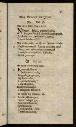 95-108, Vom Glauben an Jesum. - Von der innigen Gemeinschaft der Seele mit Christo.