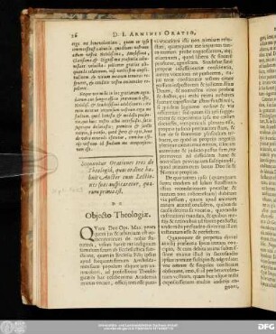 De Obiecto Theologiae.
