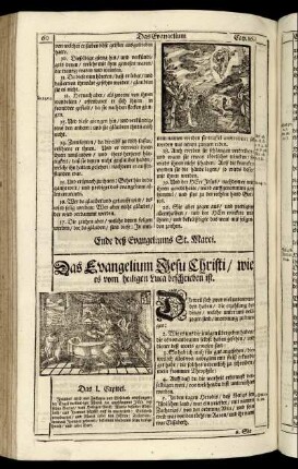 Das Evangelium Jesu Christi, wie es vom heiligen Luca beschrieben ist.