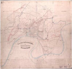 Übersichts- und Nivellements-Plan der Oberbürgermeisterei Düsseldorf