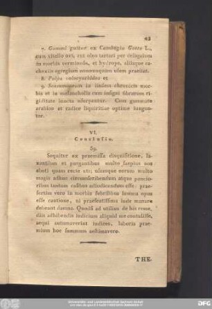 VI. Conclusio.
