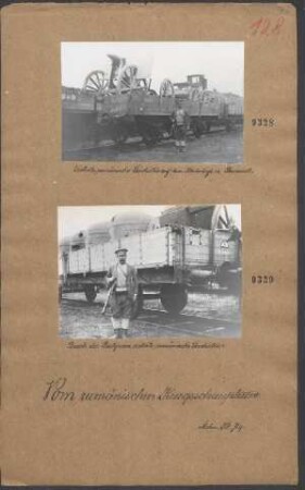 Durch die Bulgaren eroberte rumänische Geschütze