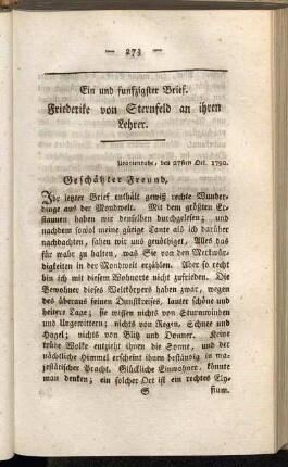 Ein und funfzigster Brief - Sechszigster Brief