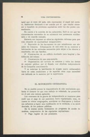 El movimiento veteranista