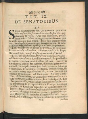 Tit. IX. De Senatoribus