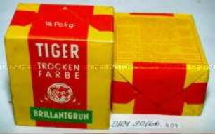 Packungen mit "Tiger Trockenfarbe", Brillantgrün