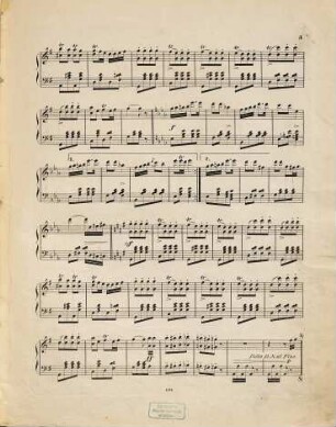 Ballnachtsträume : beliebte Galoppen, Polkas etc. ; für das Piano, 7. Chaisenträger-Polka aus Flick und Flock von Räder