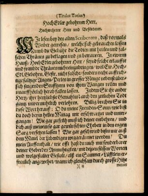HochEdler gebohrner Herr.